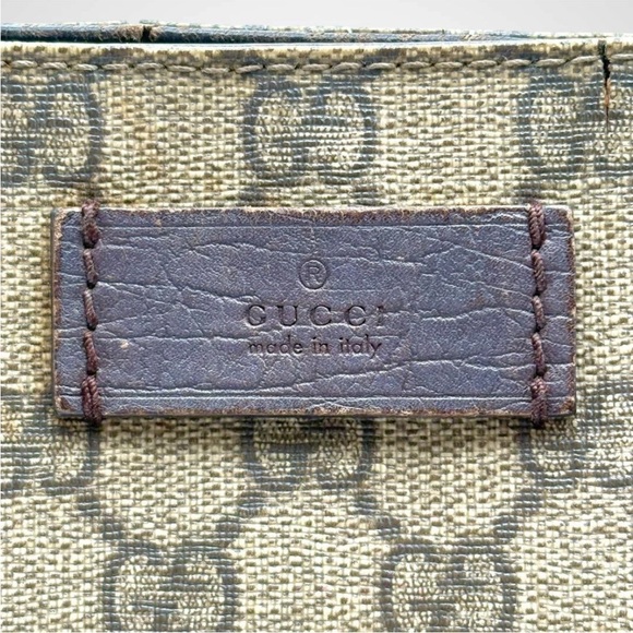 Gucci Brown Monogram Tote Bag - Picture 7 of 12